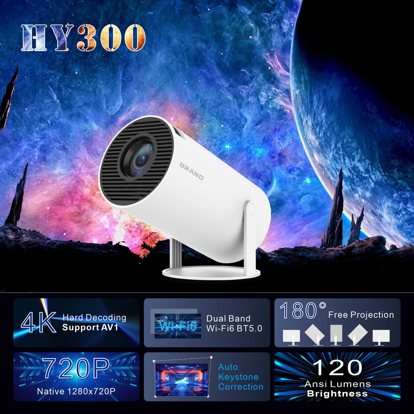 Mini Projector 4k